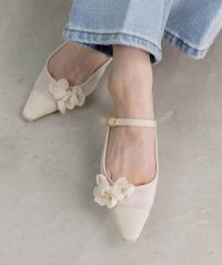 RANDA/ランダ RANDA フラワーコサージュミュールパンプス/507886350