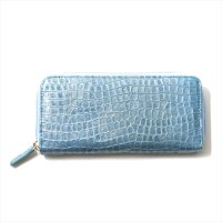 MADERA/マデーラ MADERA 牛革 エナメルクロコ型押 ラウンドファスナー長財布/507886364