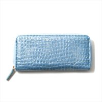 MADERA/マデーラ MADERA 牛革 エナメルクロコ型押 ラウンドファスナー長財布/507886369