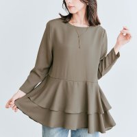 KiraKiraShop/キラキラショップ KiraKiraShop トップス《ティアードフリルペプラムブラウス 全4色 2サイズ》 ［jht0018］/507886393