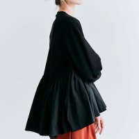 KiraKiraShop/キラキラショップ KiraKiraShop トップス《異素材MIXダンボールペプラムプルオーバー 全3色 2サイズ》 ［jht0021］/507886395