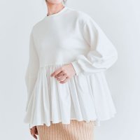 KiraKiraShop/キラキラショップ KiraKiraShop トップス《異素材MIXダンボールペプラムプルオーバー 全3色 2サイズ》 ［jht0021］/507886395
