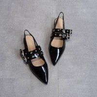 FABBY FABBY./ファビーファビー FABBY FABBY. ダブルベルトバックストラップパンプス/レディース/507886401