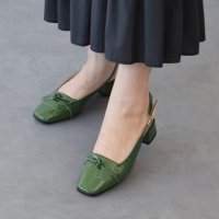 INTER-CHAUSSURES　IMPORT/インターショシュール INTER－CHAUSSURES スクエアトウチャンキーヒールバックバンド/507886426