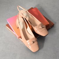 INTER-CHAUSSURES　IMPORT/インターショシュール INTER－CHAUSSURES スクエアトウチャンキーヒールバックバンド/507886426