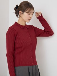 RETRO GIRL/レトロガール RETRO GIRL 襟付チビボタンカーデ/507886475
