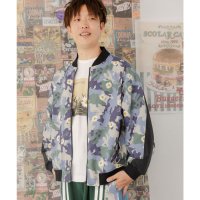 ScoLar/スカラー ScoLar クマとウサギのカモフラージュ柄 ジャージ×デニムブルゾン/507886644