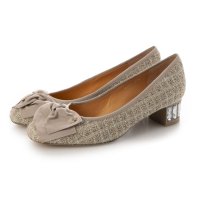 LANVIN en Bleu/ランバン オン ブルー LANVIN en Bleu ビジューヒールリボンパンプス/507124241