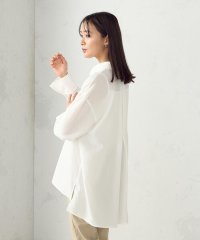 COMME CA ISM /ポリエステルスパンブロードタック ロングシャツ/507841421