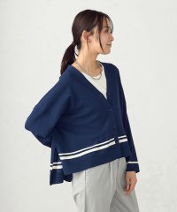 COMME CA ISM /配色ライン ワイドカーディガン/507841436