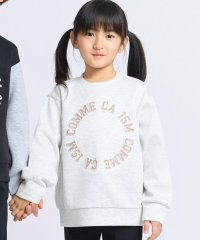 COMME CA ISM KIDS/プリント×エンボス ロゴ長袖トレーナー/507848012