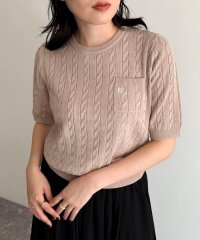 fredy emue/FR刺繍ケーブル柄ポケ付きプルオーバー/507884050
