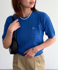 fredy emue/FR刺繍ケーブル柄ポケ付きプルオーバー/507884050