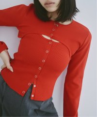 U by Spick&Span/リングドットクロップカーデタンクセット/507889303