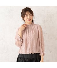 Rose Tiara(L SIZE)/ドットジャカードバルーンヘムブラウス/507889649