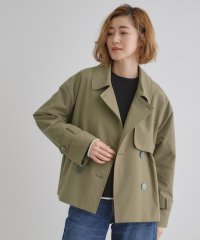 grove/スプリットラグランショートトレンチ/507889748