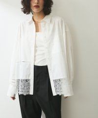 ADAM ET ROPE'/【WEB限定】レースコンビシャツ/507889861