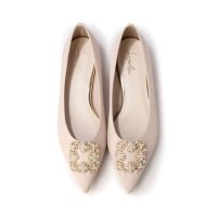 Launa lea/ラウナレア Launa lea 【25SS】ビジューポインテッドトゥパンプス(0483A)/507890262