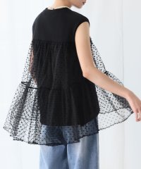 ELFRANK/エルフランク ELFRANK ドットチュールドッキングカットソー【洗える】/507890283