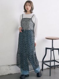 RETRO GIRL/レトロガール RETRO GIRL キラキラ刺繍キャミOP/507890710