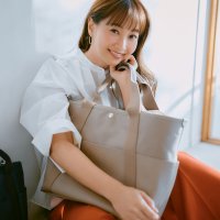 TOPKAPI/トプカピ TOPKAPI 【TOPKAPI × 藤本美貴さんコラボ】スコッチグレイン 10ポケット トートバッグ L/マザーズバッグ/撥水/507891030