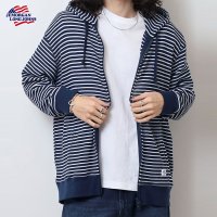 JEMORGAN/ジェーイーモーガン JEMORGAN ジェーイーモーガン JEMORGAN 軽量ボーダーワッフルジップパーカー ダブルジップフーディ/507891518