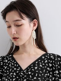 QUEENS COURT/クイーンズコート QUEENS COURT ジュエルリボンピアス/507891535