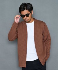 CavariA/キャバリア CavariA CavariAキルティングバスケットチェックノーカラーカーディガン/507891588