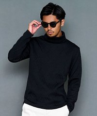 CavariA/キャバリア CavariA CavariA キルティングバイアス柄長袖タートルTシャツ/507891592