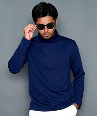 CavariA/キャバリア CavariA CavariA キルティングバイアス柄長袖タートルTシャツ/507891592