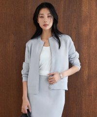 ICB（LARGE SIZE）/【洗える】コットンポリエステルスムース ニットブルゾン/507892187