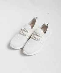 ground green store/グラウンドグリーンストア ground green store ビジュー付ニットスニーカー/507516603