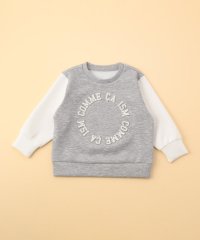 COMME CA ISM KIDS/プリント×エンボス ロゴ長袖トレーナー(ベビーサイズ)/507848002