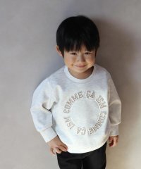 COMME CA ISM KIDS/プリント×エンボス ロゴ長袖トレーナー(ベビーサイズ)/507848002