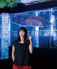 Wpc．/【Wpc.公式】ビニール傘 アートアクアリウム×Wpc.アンブレラ ミニ 傘 レディース 折りたたみ傘/507876924