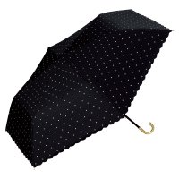 Wpc．/【Wpc.公式】日傘 遮光ドットパールベルト ミニ 完全遮光 遮熱 晴雨兼用 レディース 折りたたみ傘/507876977