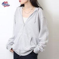 JEMORGAN/ジェーイーモーガン JEMORGAN ジェーイーモーガン JEMORGAN 軽量ボーダーワッフルジップパーカー ダブルジップフーディ/507891518
