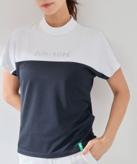 JUN and ROPE/【UV CARE】【吸水速乾】【ストレッチ】バイカラーモックプルオーバー/507892505