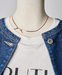 AMERICAN HOLIC/アメリカンホリック AMERICAN HOLIC ステンレス アシメトリーリボンネックレス/507892525