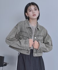 miette/ショートオーバーデニムジャケット/507892648
