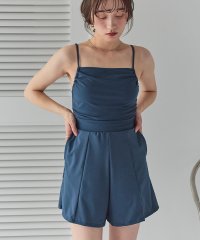SEA DRESS/サイドギャザーオールインワン/ワンピース水着/507892661