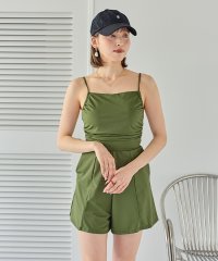 SEA DRESS/サイドギャザーオールインワン/ワンピース水着/507892661