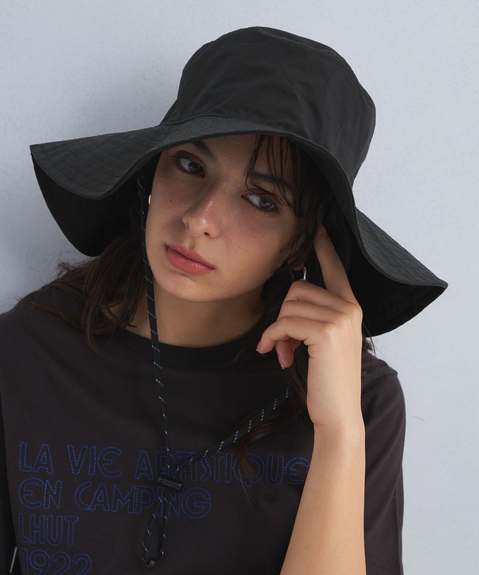 グリーンレーベルリラクシング別注　NEW ERA ワイドブリム ハット撥水　新品 矢野未希子さん着用】【別注】＜ NEW ERA ＞ワイドブリム ハット