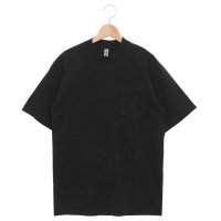 LOS ANGELES APPAREL/ロサンゼルスアパレル LOS ANGELES APPAREL Tシャツ カットソー ポケットTシャツ ブラック メンズ LosAngeles Apparel 1/507893233