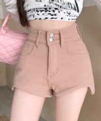 RIFF/リフ Riff 裏起毛ハイウエストショートパンツ ショート丈 ショーパン 短パン ミニ丈 ズボン ボトム 無地/507893685