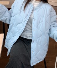 RIFF/リフ Riff 中綿入りキルティングジャケット ブルゾン コート ダウン ファイバー アウター 長袖 無地/507893688