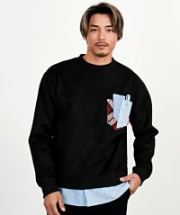 SB Select/シルバーバレットセレクト SB Select LUXE/R クルーネック デニムポケット長袖トレーナー/507893729