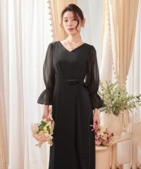DRESS+/ドレスプラス DRESS+ パーティードレス 結婚式 ワンピース シアー素材/507893845