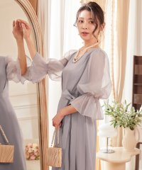 DRESS+/ドレスプラス DRESS+ パーティードレス 結婚式 ワンピース シアー素材/507893845
