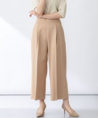 KUMIKYOKU（LARGE SIZE）/【ストレッチ・イージーケア】オシャクロス ガウチョパンツ/507894144